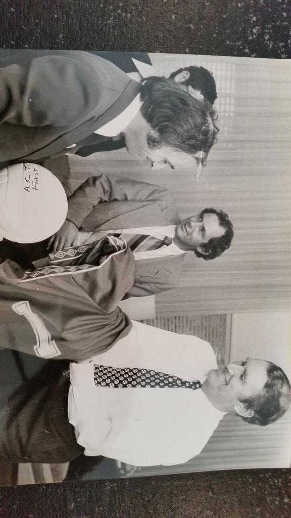 Sorry to hear #MalcolmFraser passing. Dad called him friend &amp; as image shows he was no1 member of Canberra City NSL
