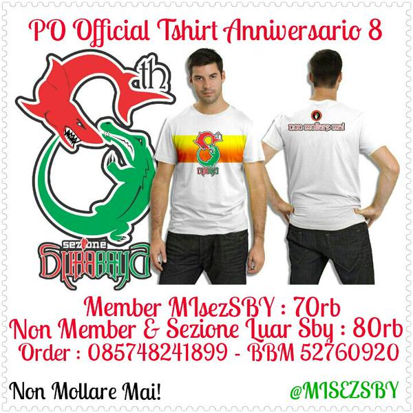 PO Official Tshirt #Anniversario8 @MIsezSBY | CP 085748241899 - BBM 52760920 | <a href="/Merchandise_MI/">Merchandise MI</a>