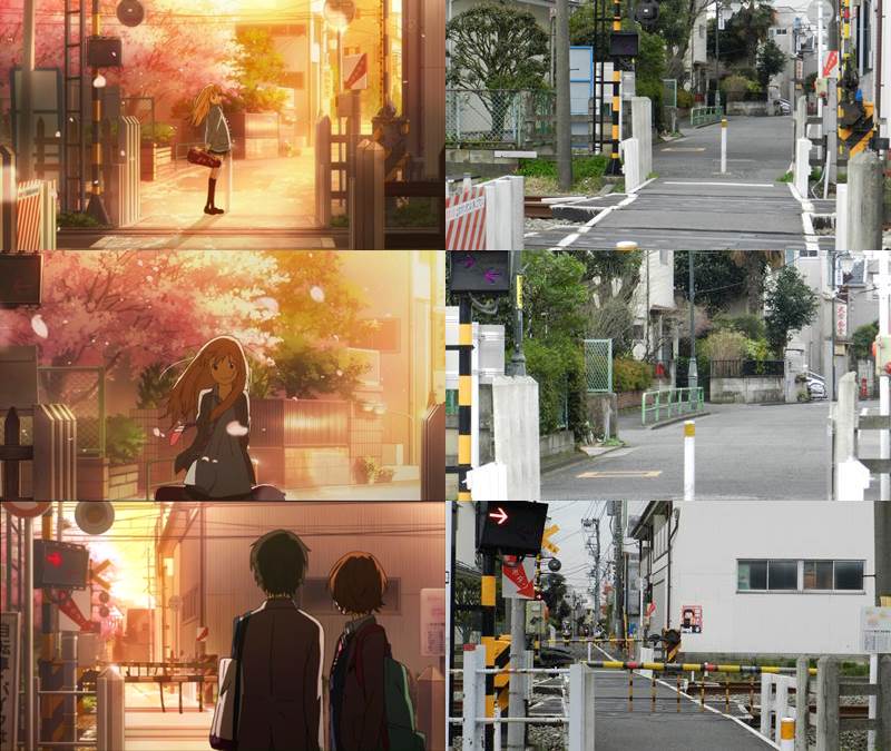 qqbb5at9k's tweet photo. 「四月は君の嘘」最終回の聖地。宮園かをり「わがままばかりでごめんね。いっぱいいっぱいごめんね。ありがとう。」舞台は、上石神井駅と武蔵関駅間の踏切 #kimiuso #君嘘応援 #君嘘 http://t.co/AgdyFYfZiq http://t.co/Hyx6vMxNyI