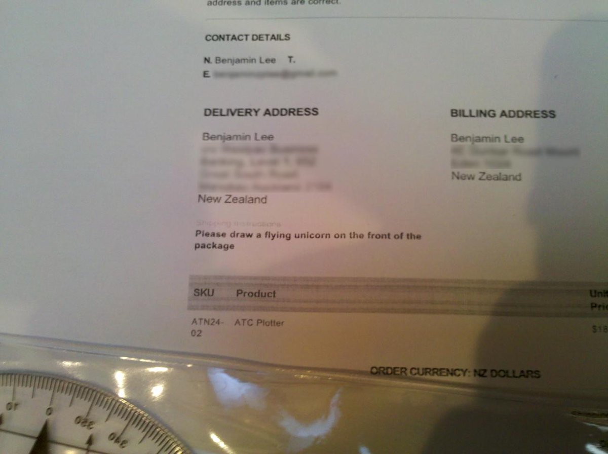 DownunderPilot's tweet photo. Another unusual request fulfilled today - this customer asked for a flying unicorn. http://t.co/fMHHpcjgqt
