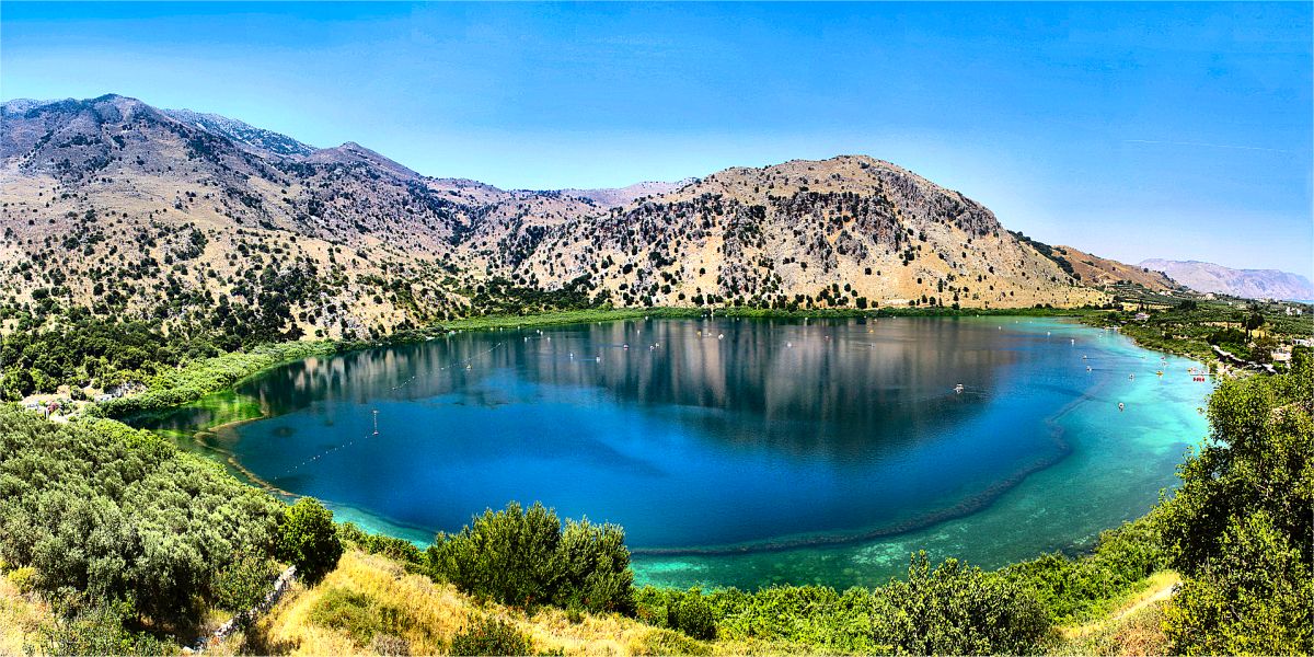 GreekIslandsCom's tweet photo. Kourna Lake, CRETE http://t.co/Wg7zUqGW1Y