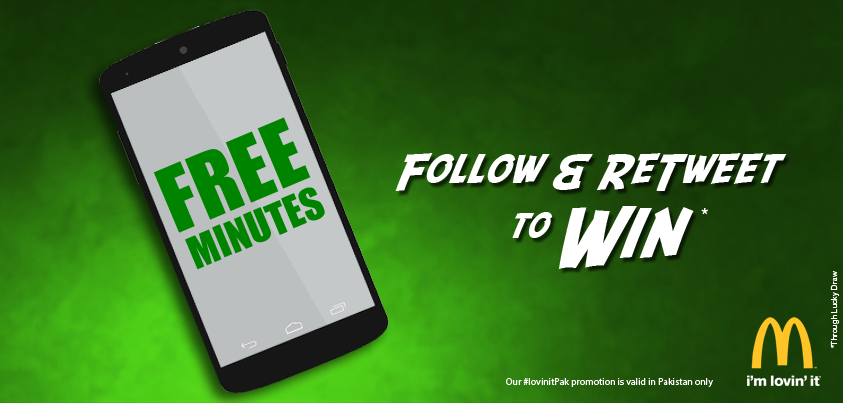 McDonaldsPK's tweet photo. Celebrate some extra lovinβ minutes. #lovinitPak . RT to win free @Ufone minutes http://t.co/EiRlTCo3Vx