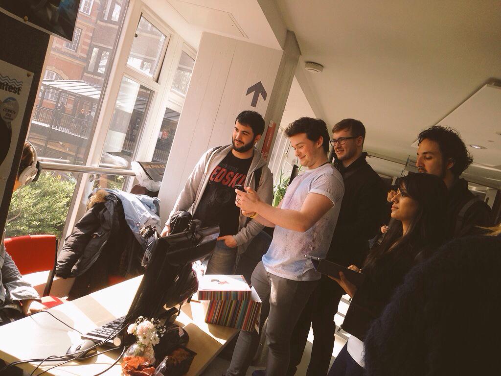 HoloBridge's tweet photo. Come visit us NOW @CityUniLondon @CityStarters @Virtualitizer @TechCityUK. Everyone is a fan! http://t.co/yzroONwXTD