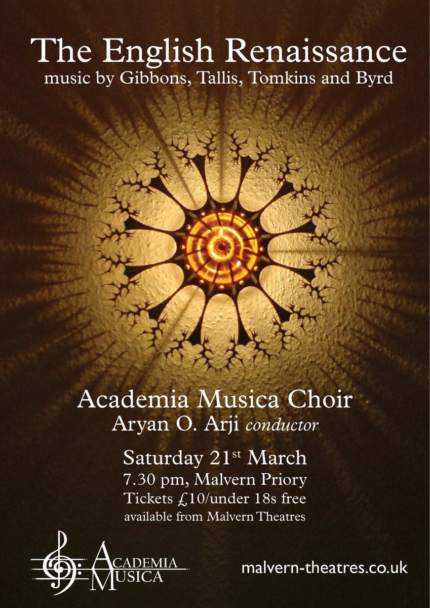 AcademiaMusicaC's tweet photo. Our English Renaissance concert in Malvern Priory is TOMORROW - we can't wait! Tickets from @MalvernTheatres http://t.co/lPhE96LNo9