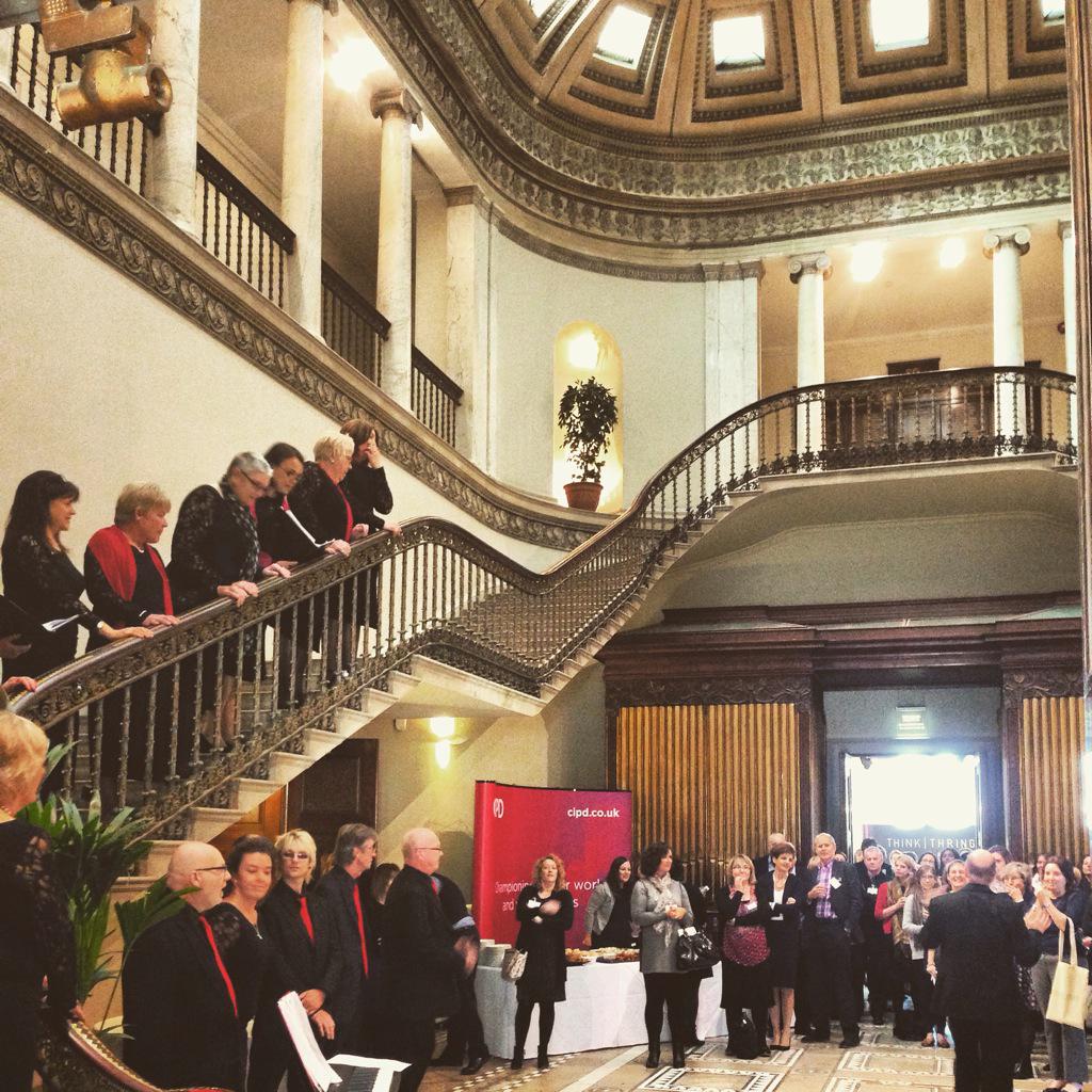 leigh_court's tweet photo. Today we welcomed over 150 guests for @CIPD_Events &amp; were also joined by the Royal Mail choir! http://t.co/ieIpAzTIXk