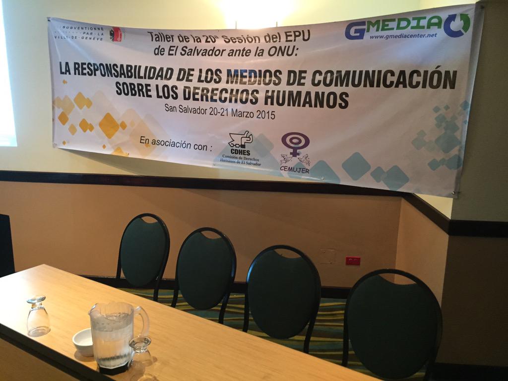 GmediaCenter's tweet photo. Setting up in El Salvador. Media Empowerment on Human Rights - El Salvador http://t.co/OrpumTozf6