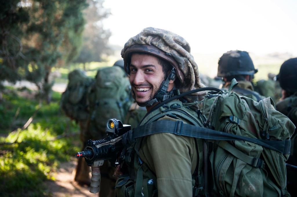 IDF's tweet image. Always look on the bright side of life. Shabbat Shalom from the IDF! #InternationalDayOfHappiness
