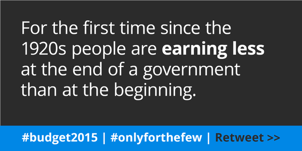#budget2015 #onlyforthefew