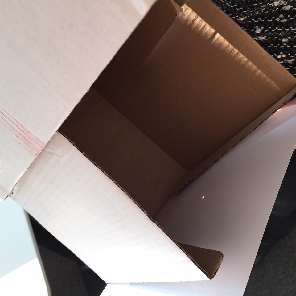 Homemade pinhole viewer to see the eclipse in the office! #ProudTeam #InnovativeSpirit #HappyEclipseDay