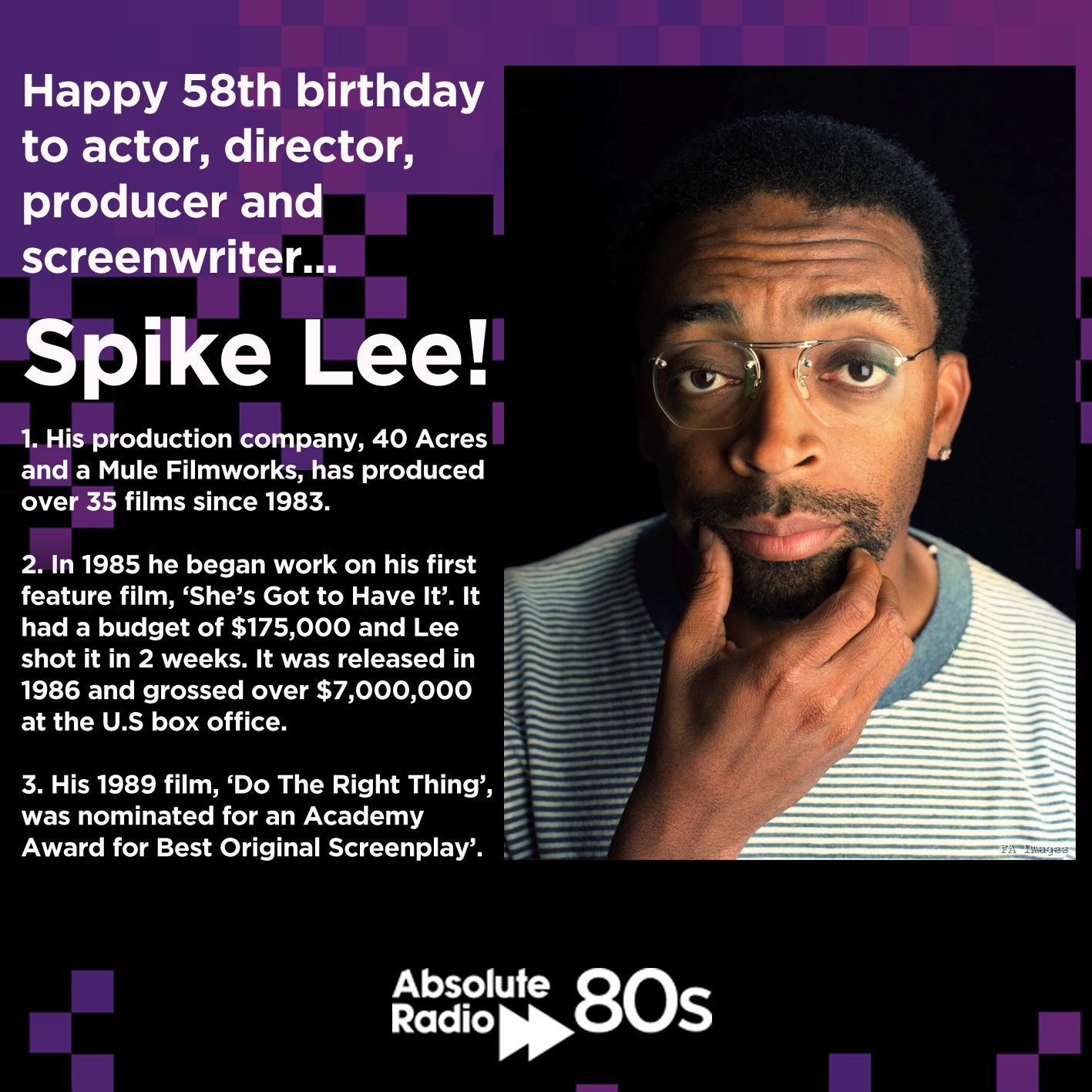 Happy 58th birthday, Spike Lee. 