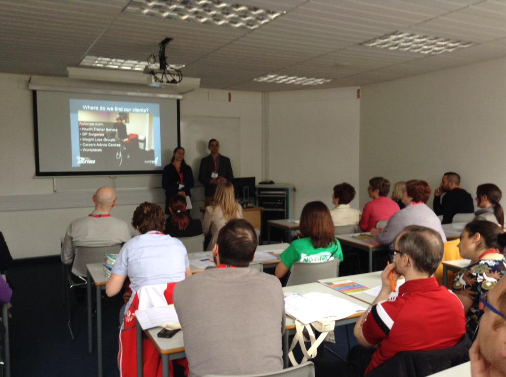 Sustrans talking about their active steps programme at #solenthealthycommunities @SustransSE @KirstySustrans