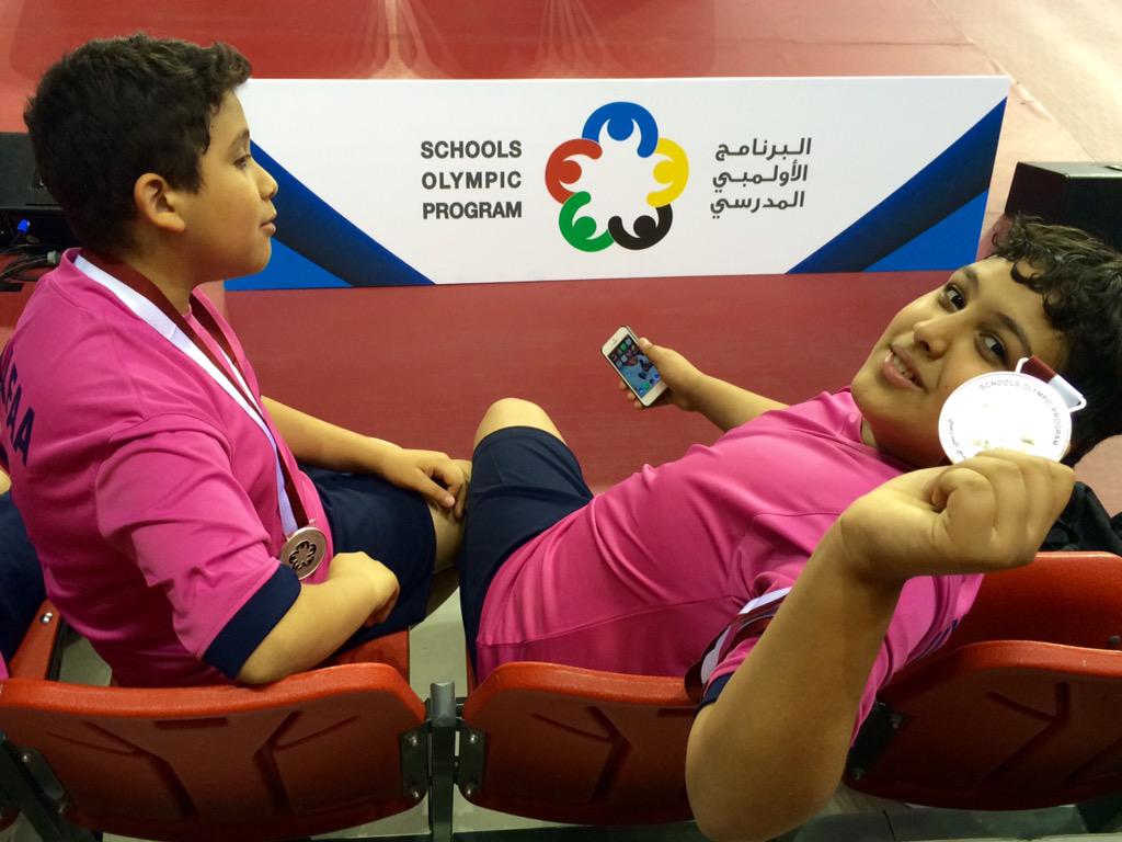 Participating and winning @schoolsolympic #fairplay #SportAndPeace @qatar_olympic @isfsports