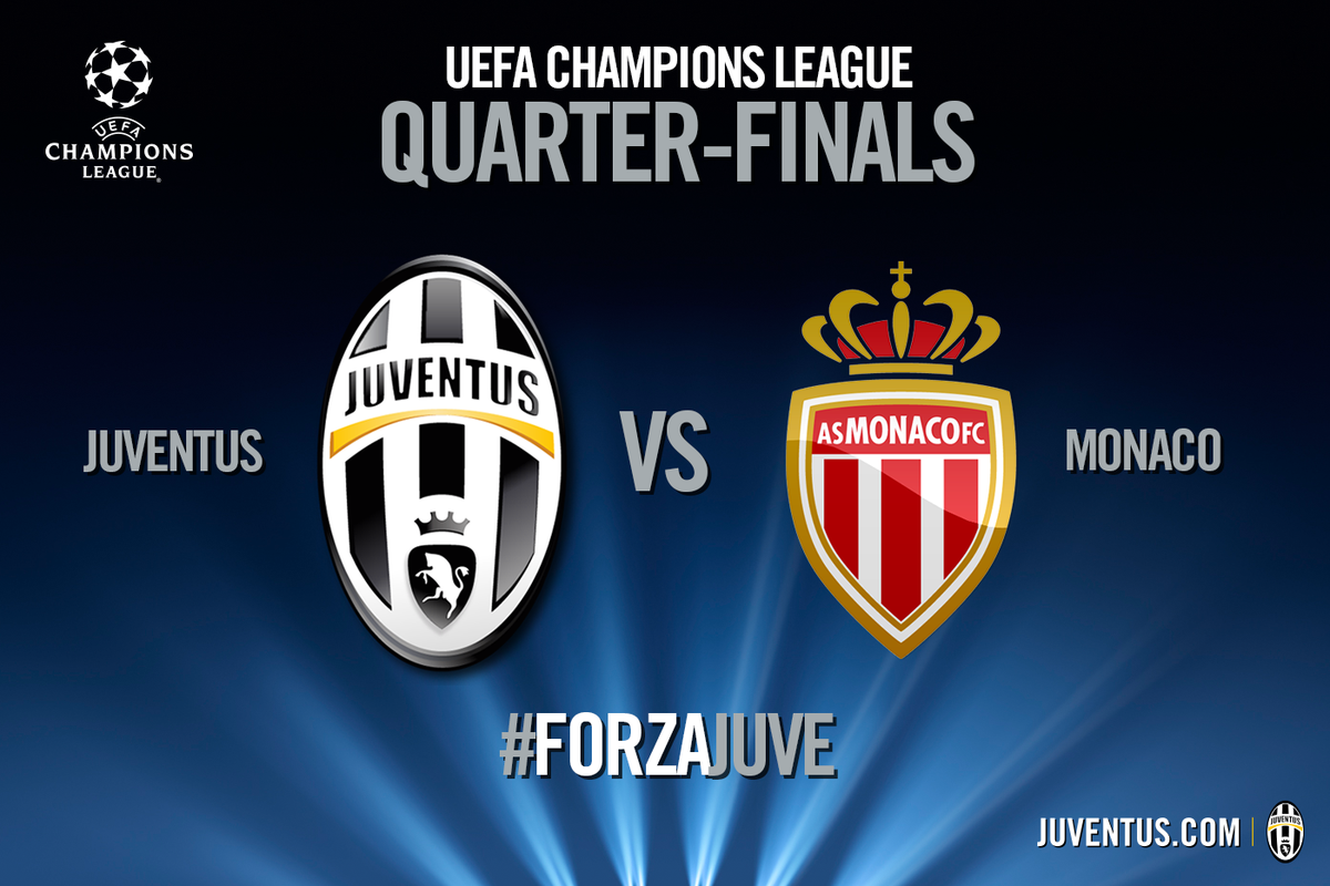 .<a href="/ChampionsLeague/">UEFA Champions League</a> quarter-finals: Juventus vs <a href="/AS_Monaco/">AS Monaco 🇲🇨</a> #UCLdraw