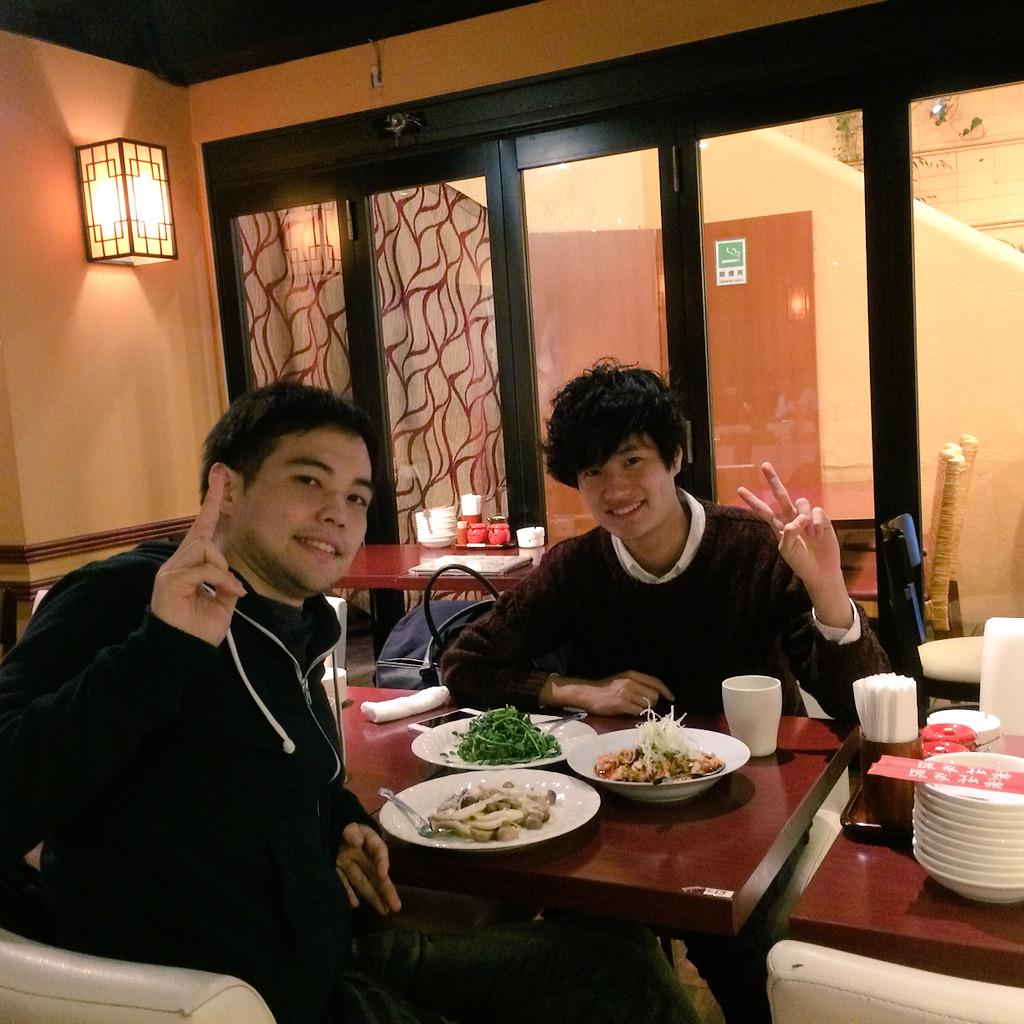 FumiyaMizuguchi's tweet photo. 木下さんごちそうさまでした!! “@kinoshitay: #sschool #vcschool の運営を頑張ってくれてた @Alex_23drum とスタッフ打ち上げ前にゼロ次会!お疲れさまでしたー! http://t.co/XRHYvQWgcN”