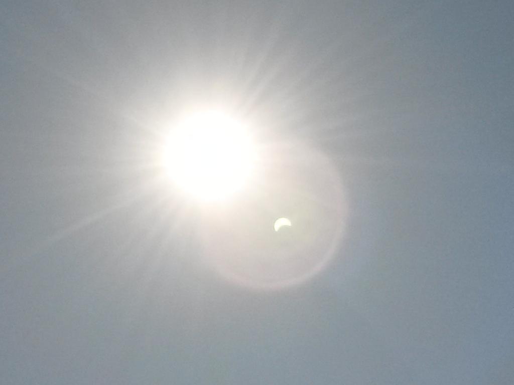 partial eclipse of the sun