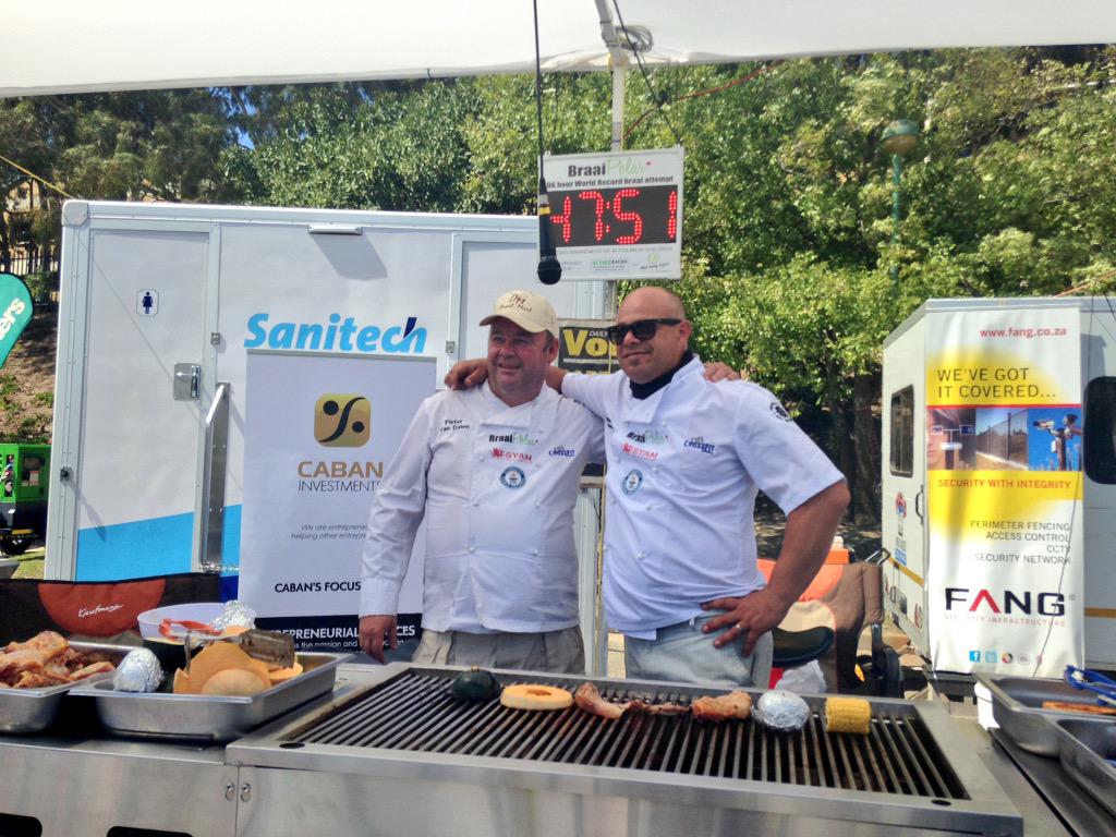 These champs created a 'Braaipolar' challenge at Tygervalley to raise funds for charity!they are braaing for 4 days!