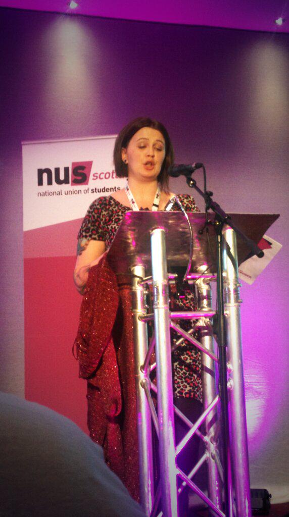 RosieInman's tweet photo. .@NUS_Vonnie speaking for Fair Representation at #nusscot15 http://t.co/HFD8ZdQRtx