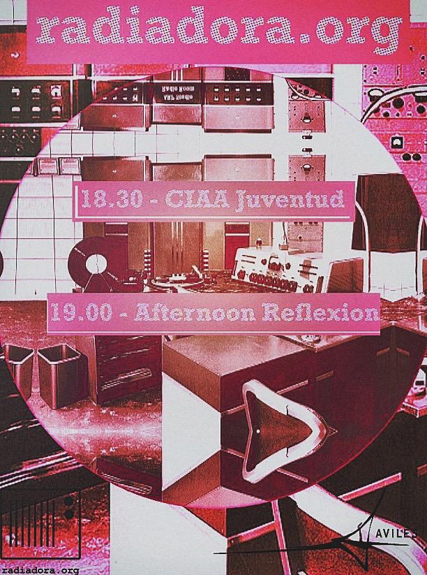 Esta tarde!
18:00 - CIAA_joven
18:30 - Afternoon Reflexion