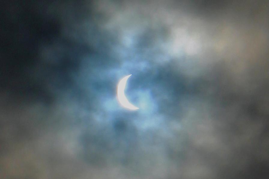 Not seen #NorthernLights yet but caught the Arctic solar eclipse this morning #eclipse2015 so not a bad day really