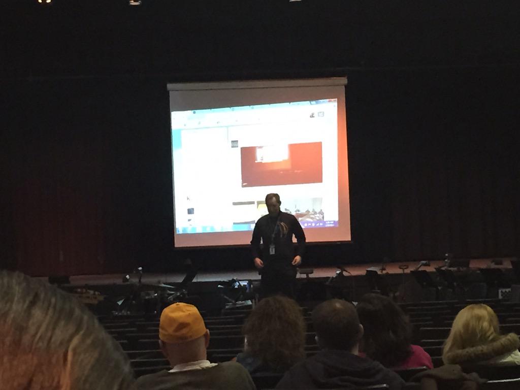 Paul Rubeo getting us inspired for #edcampwcsd @paulrubeo