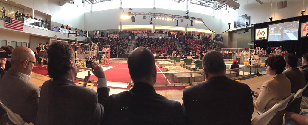 prabhjot48's tweet photo. At the first robotics competition in Troy. Awesome event. http://t.co/vxdLELZrPR