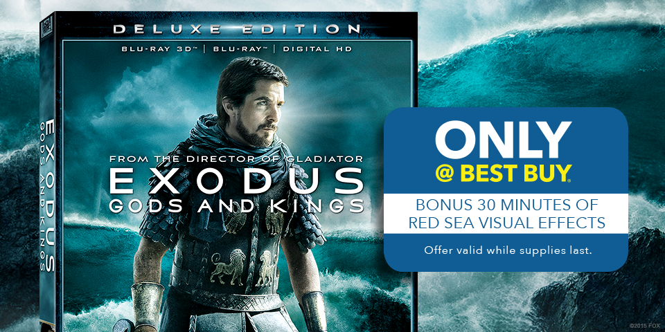 Immerse yourself in the legend with #ExodusMovie on 3D Blu-ray™, now from Best Buy 
US: bit.ly/Exodus_Bluray