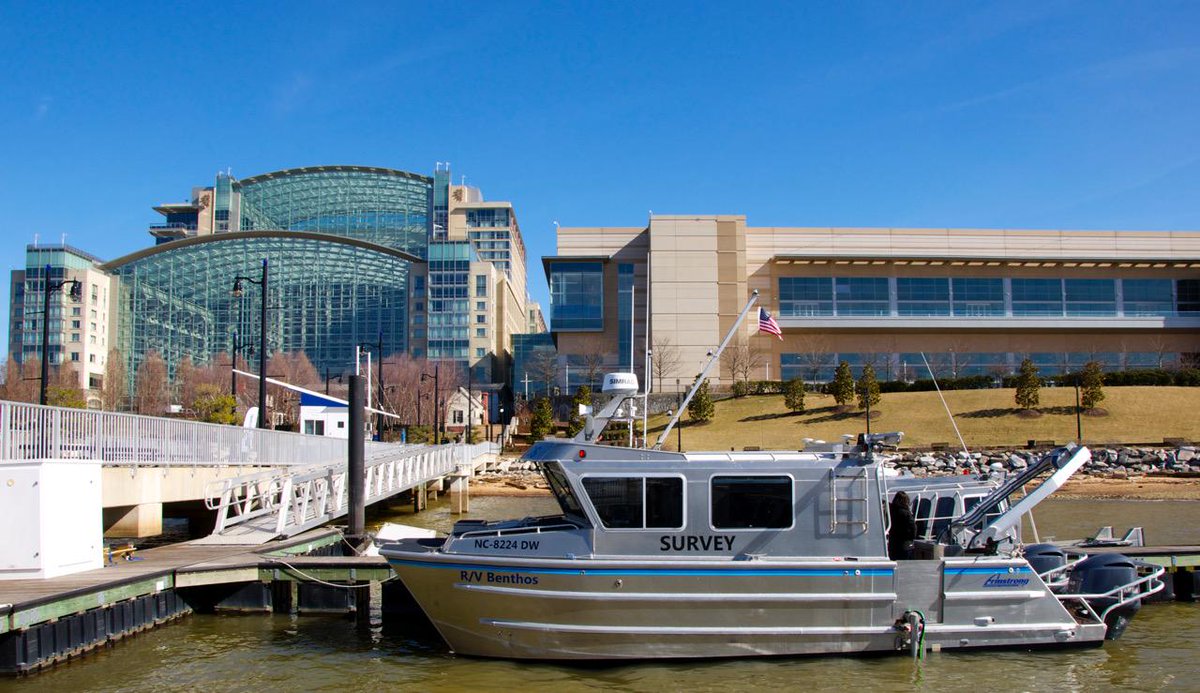GeodynamicsNC's tweet photo. A great week of vessel demos at #usydro2015, including the Kongsberg 2040c on the RV Benthos, thanks @KOGMaritime! http://t.co/dcebgVqEzG