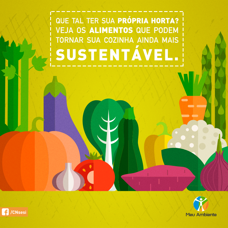 Conheça os alimentos que você só precisa comprar uma vez e podem ser replantados :) facebook.com/CNsesi/photos/…