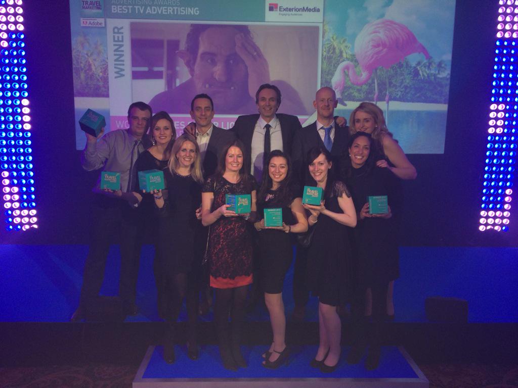 TUIUK's tweet photo. We're over the moon with our awards from last nights Travel Marketing Awards! #TTMA15 http://t.co/ttmwMryAEU