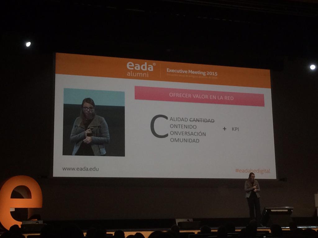 JordiSM74's tweet photo. Xenia Alonso fundadora de @barcelonette2: si no ofreces valor, no esperes que la gente vuelva #eadabedigital http://t.co/lemzcXQJmj