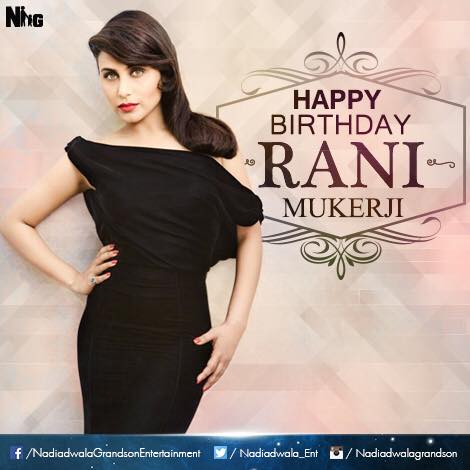 A very happy birthday to the gorgeous Rani Mukerji. Wishing her a great year ahead, to send in your wishes. 