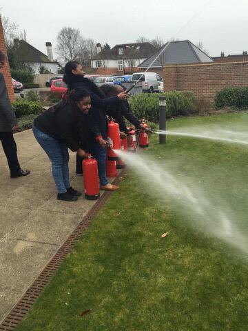 Jamma_Umoja's tweet photo. Jamma umoja's Fire Warden Training completed today, what fun http://t.co/LPkidmzGe0