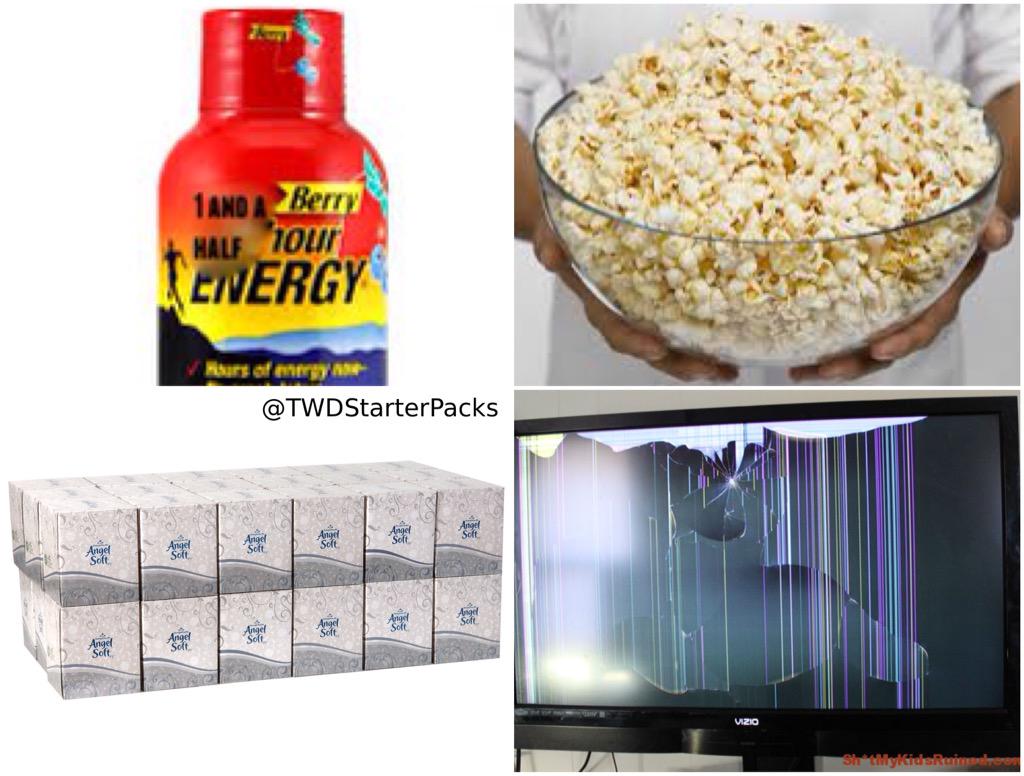 TWDStarterPacks's tweet photo. The Walking Dead Season 5 Finale Starter Pack http://t.co/DbT3AmJNf6