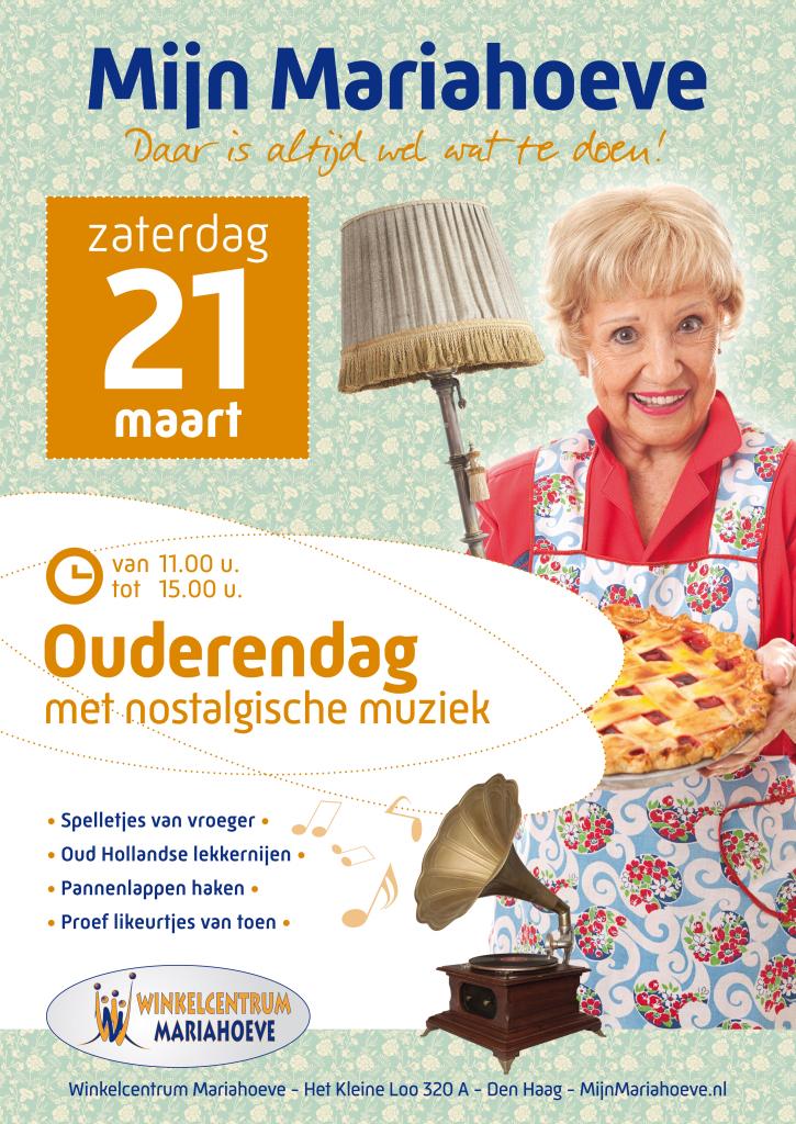 U komt toch ook? Morgen in Winkelcentrum <a href="/mijnmariahoeve/">Mijn Mariahoeve</a> worden alle senioren in het zonnetje gezet!