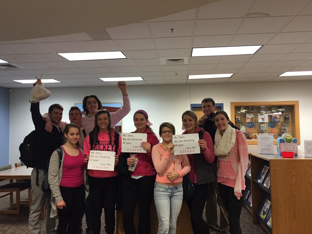 KathyVenuto's tweet photo. @sanstrong321 #sanstrong @pemathletics @PPSsupt Group pic from PHS library http://t.co/s8F0Cy49NL