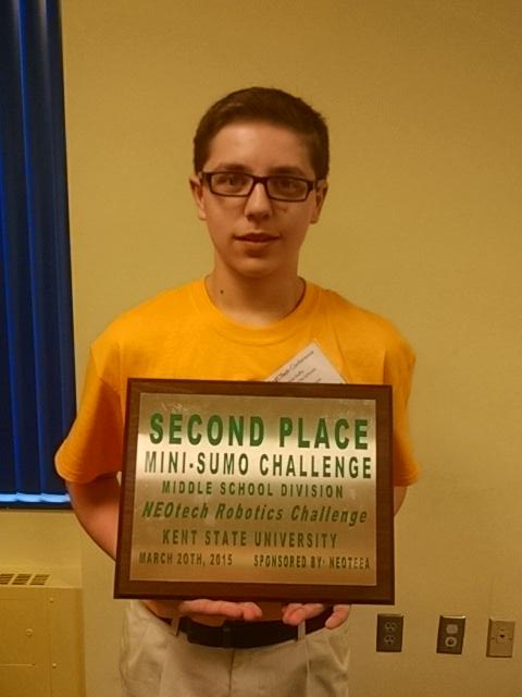 Streetsboro_MS's tweet photo. 2nd place MiniSumo http://t.co/qc7DBj3Mln
