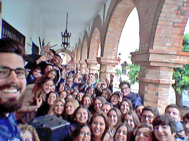 Con los chic@s q hoy han visitado @SeminarioMalaga #VenidYLoVeréis La lluvia no ha podido con nosotros!!