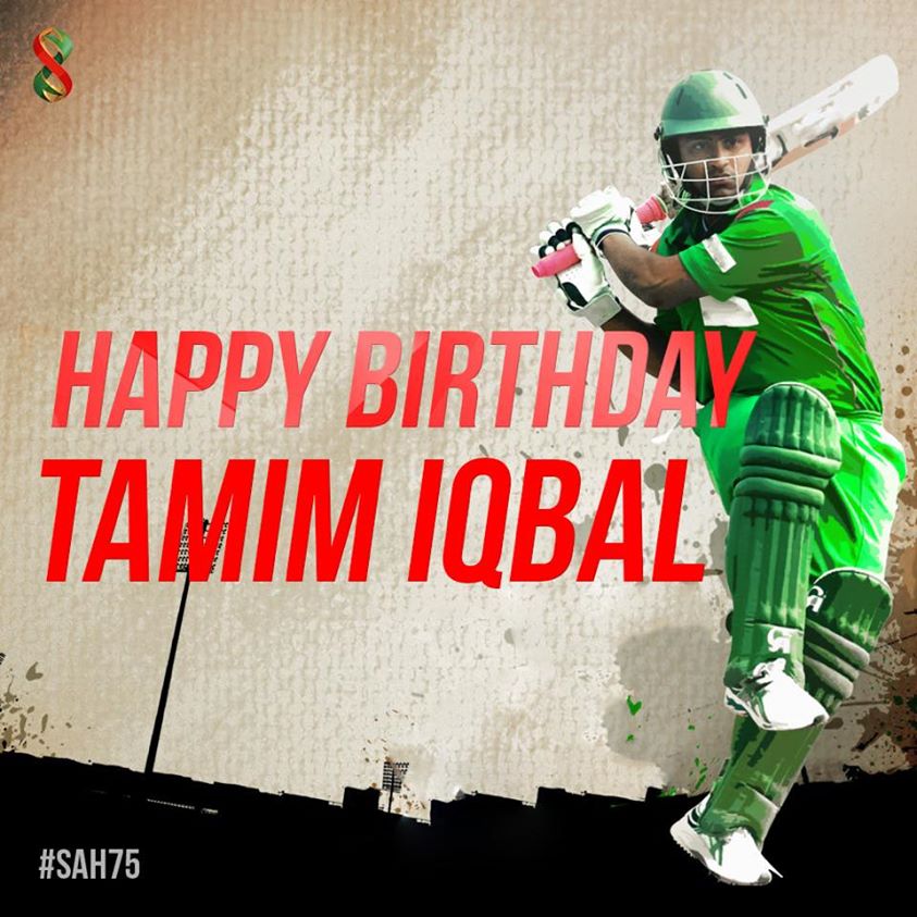 Wishing Tamim Iqbal a very happy birthday!   