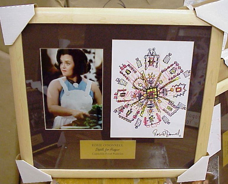 Happy Birthday, Rosie O\Donnell! drew this art for our auction in 2003. |  