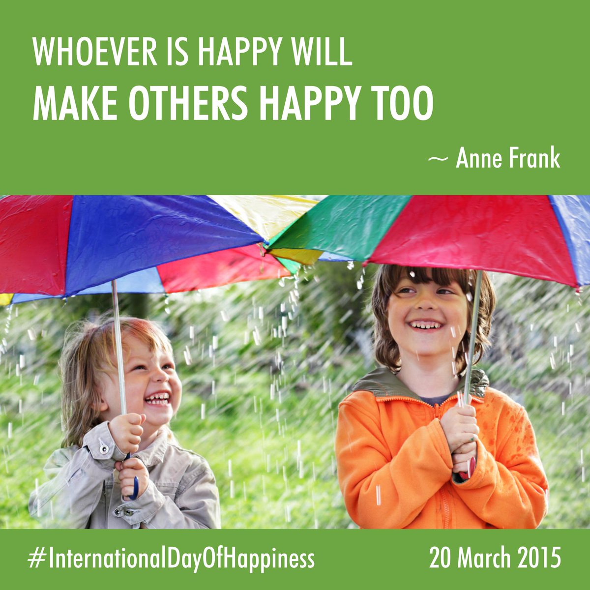 actionhappiness's tweet image. Whoever is happy will make others happy too
#InternationalDayOfHappiness