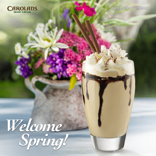 Carolans's tweet photo. Best way to celebrate the first day of #Spring? Go outside, enjoy the nature drinking a #Carolans #Frappè, maybe? http://t.co/aSAJRwe6E0