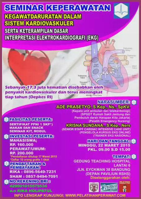 Saat kalian ga menguasai EKG, di situlah terkadang saya merasa sedih. biar ga sedih lebih baik ikut seminar EKG saja.