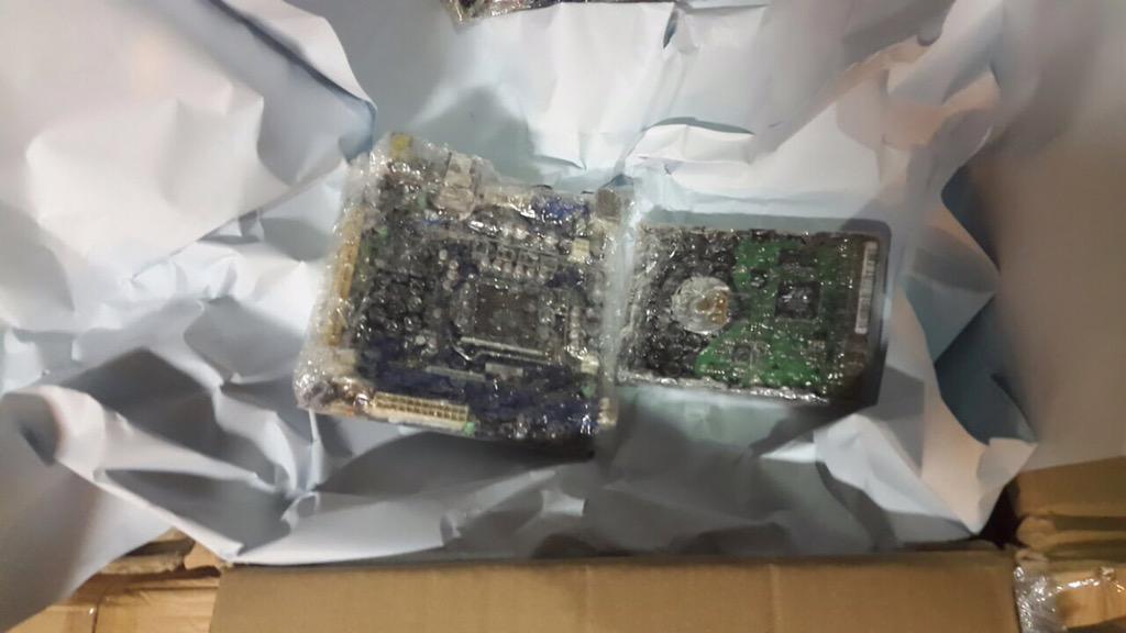 Equipo de Pinchar teléfonos decomisado por organismos de seguridad.