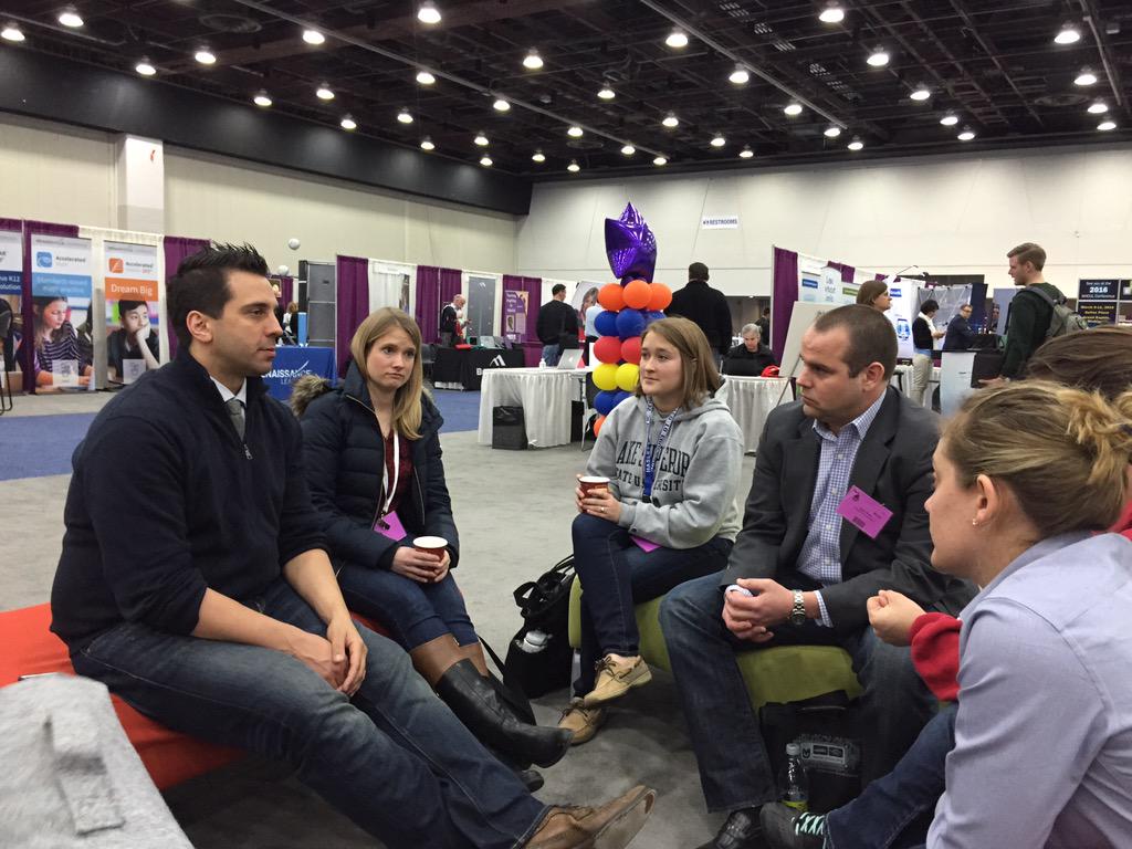 CAGarland's tweet photo. Conversation &amp; caffeine at #macul15! Thanks for hanging with @RemindHQ and friends @gcouros!  #CoffeeEdu #FindRemind http://t.co/QwWWnRdYPm