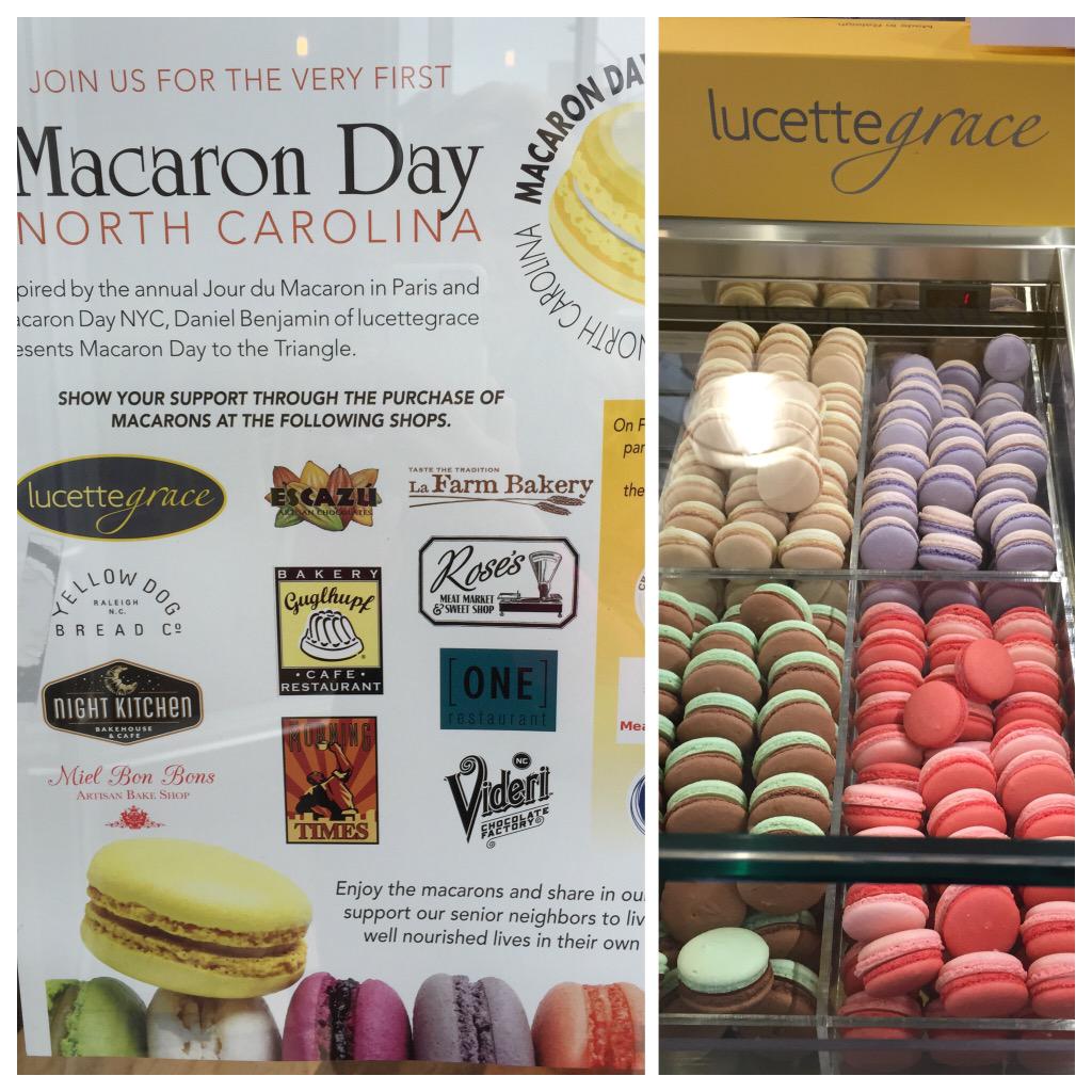TurkeysTriangle's tweet image. MT @ALaurelABC11: #MacaronDay in the Triangle! 25% of proceeds from Macaron sales go to @MealsOnWheelsNC Bakeries: