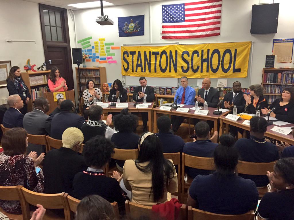 ED Press Secretary (@edpresssec) on Twitter photo Amazing community panel on how the neighborhood is supporting Stanton School in #Philly. <a href="/arneduncan/">Arne Duncan</a> Amazing community panel on how the neighborhood is supporting Stanton School in #Philly. <a href="/arneduncan/">Arne Duncan</a>