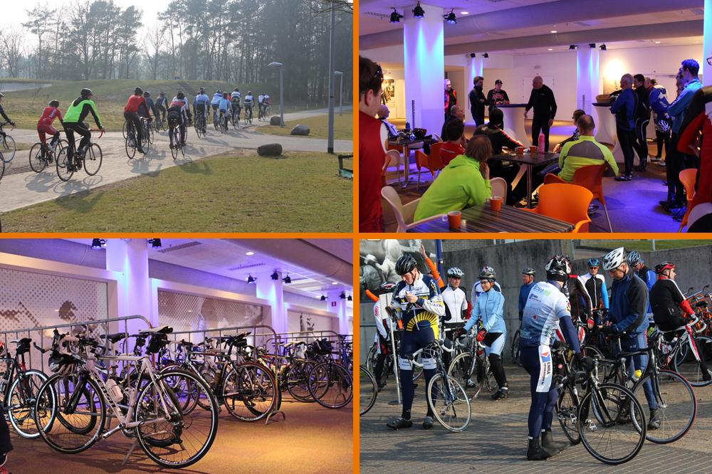Papendal's tweet photo. En de deelnemers zijn op weg voor de #vitaliteitschallenge @papendalbike Veel succes en plezier met @Gertjakobs64! http://t.co/o9jk0ozJiX