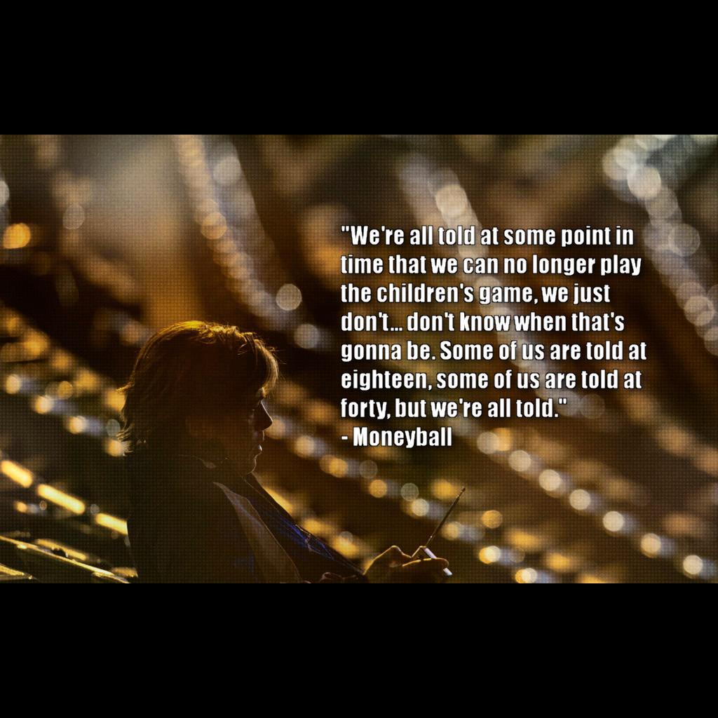 QuoteBaseball11's tweet photo. One of my favorite quotes from Moneyball http://t.co/nbJyuCZ73H