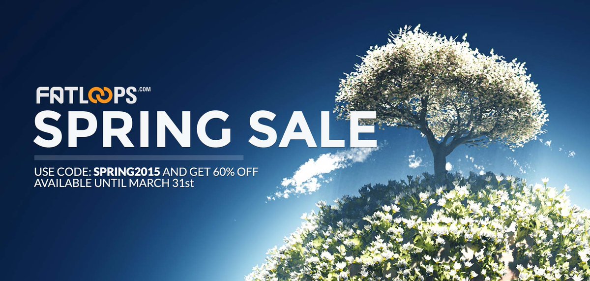 Time to start #FatLoops Spring Sale 2015. Get 60% OFF for all packs now! More info: fatloops.com/spring-sale-20… #sales