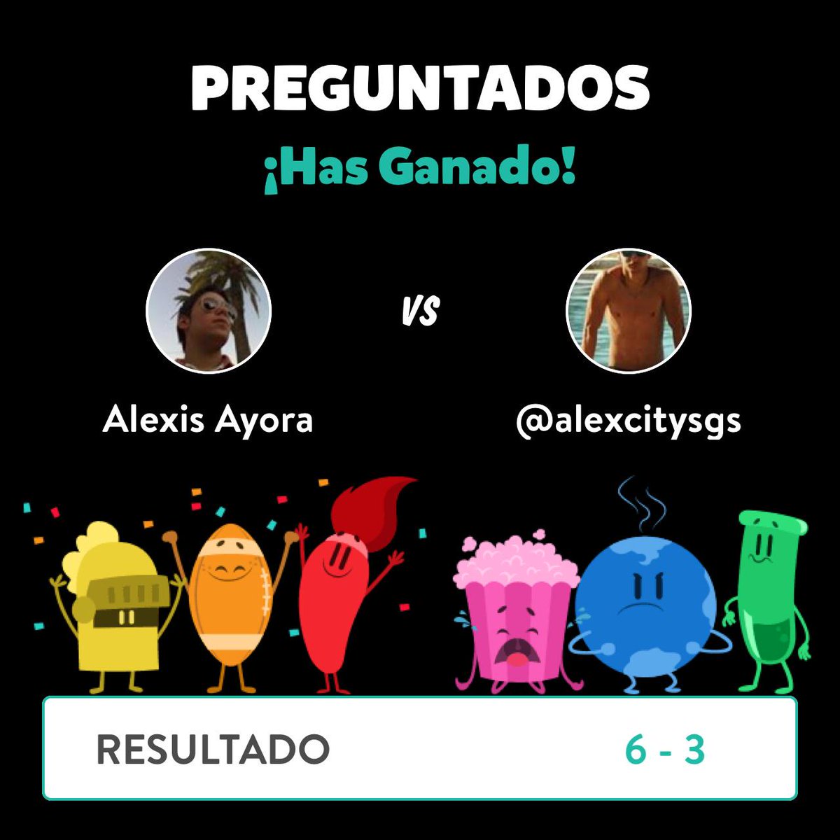 AlexisAyora's tweet photo. ¡Alexis Ayora ganó una partida contra @alexcitysgs en Preguntados! http://t.co/NzKbv43LWv http://t.co/EZCHkeZzrD